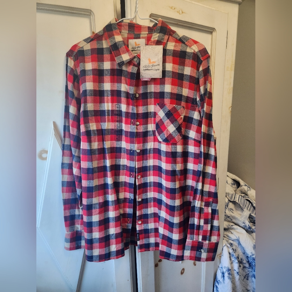 NWT Field and stream women's flannel shirt x l